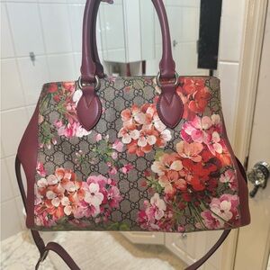 Authentic Gucci floral tote